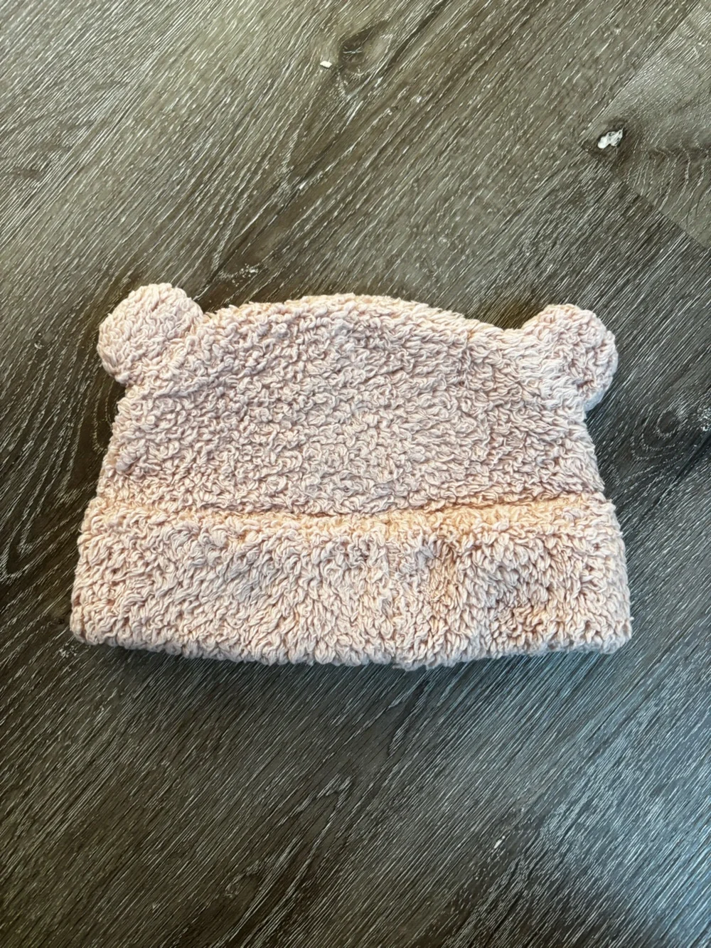 Patagonia Kids Plush Bear-Ear Beanie in Light Pink